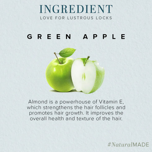 KHADI NATURAL Green Apple + Conditioner Hair Cleanser - 210 ml
